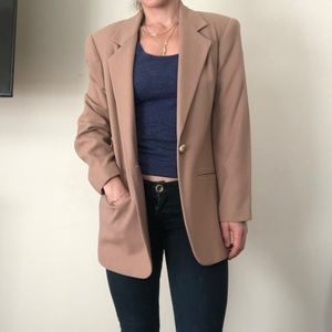 100% Wool Tan Blazer